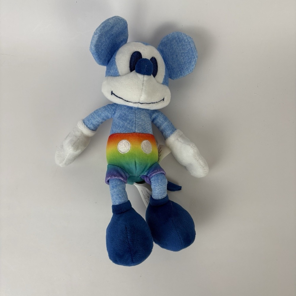 Just Play Disney Rainbow Collection 9" Mickey Mouse Plush Pride